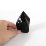 Black obsidian with point | ASH&STONE Crystals Shop Auckland NZ