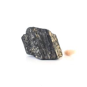 Black tourmaline raw crystal chunk | ASH&STONE Crystals Shop Auckland NZ