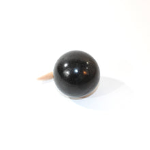 Load image into Gallery viewer, Black tourmaline polished crystal sphere | ASH&amp;STONE Crystals Shop Auckland NZ

