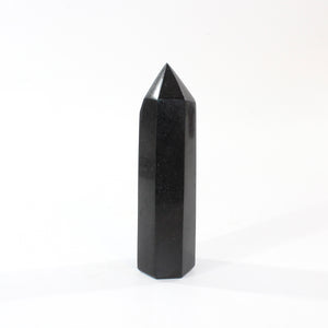 Black tourmaline crystal polished generator | ASH&STONE Crystal Shop Auckland NZ