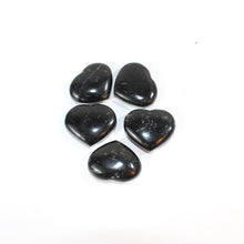 Load image into Gallery viewer, Black tourmaline polished crystal heart | ASH&amp;STONE Crystals Shop Auckland NZ
