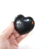Black tourmaline crystal heart | ASH&STONE Crystal Shop Auckland NZ