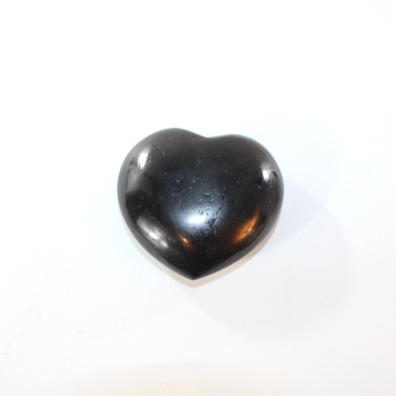 Black tourmaline crystal heart | ASH&STONE Crystal Shop Auckland NZ