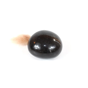 Black tourmaline crystal palm stone | ASH&STONE Crystals Shop Auckland NZ