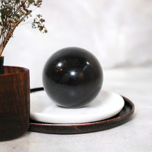 Load image into Gallery viewer, Black tourmaline polished crystal sphere | ASH&amp;STONE Crystals Shop Auckland NZ
