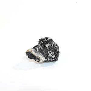 Black tourmaline in quartz crystal chunk  | ASH&STONE Crystal Shop Auckland NZ