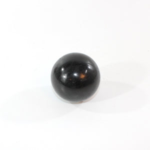 Black tourmaline polished crystal sphere | ASH&STONE Crystal Shop Auckland NZ