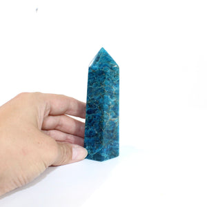 Blue apatite polished crystal tower | ASH&STONE Crystals Shop Auckland NZ