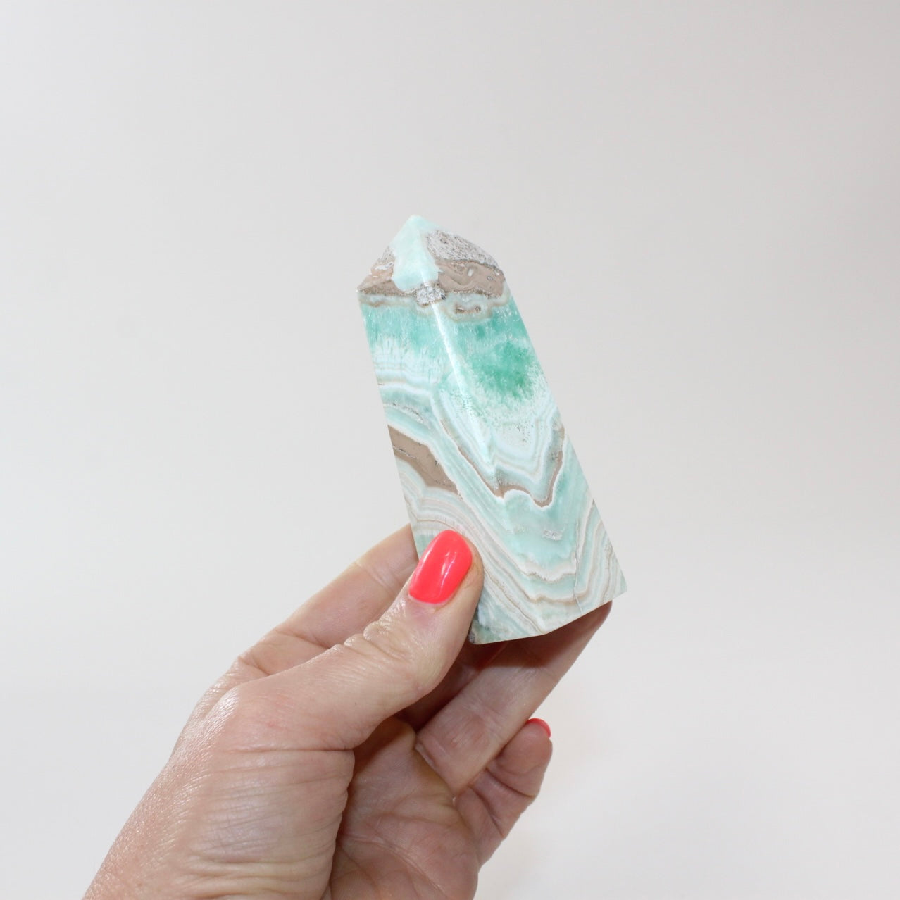 Blue aragonite crystal tower | ASH&STONE Crystal Shop Auckland NZ