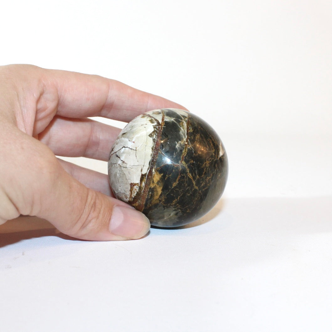 Blue black opal crystal sphere | ASH&STONE Crystal Shop Auckland NZ
