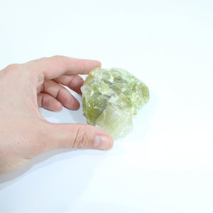 Green calcite crystal chunk | ASH&STONE Crystals Shop Auckland NZ