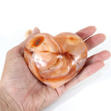 Carnelian polished crystal heart | ASH&STONE Crystals Shop Auckland NZ