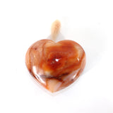 Carnelian polished crystal heart | ASH&STONE Crystals Shop Auckland NZ