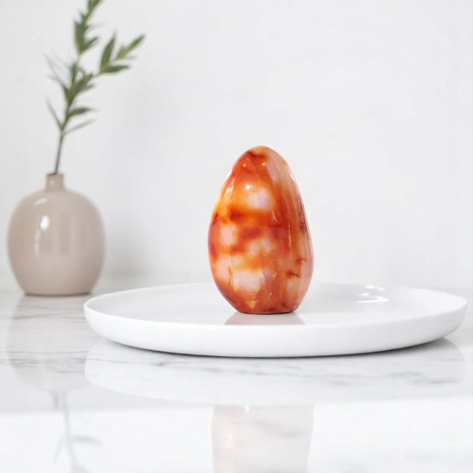Carnelian polished crystal freeform | ASH&STONE Crystal Shop Auckland NZ