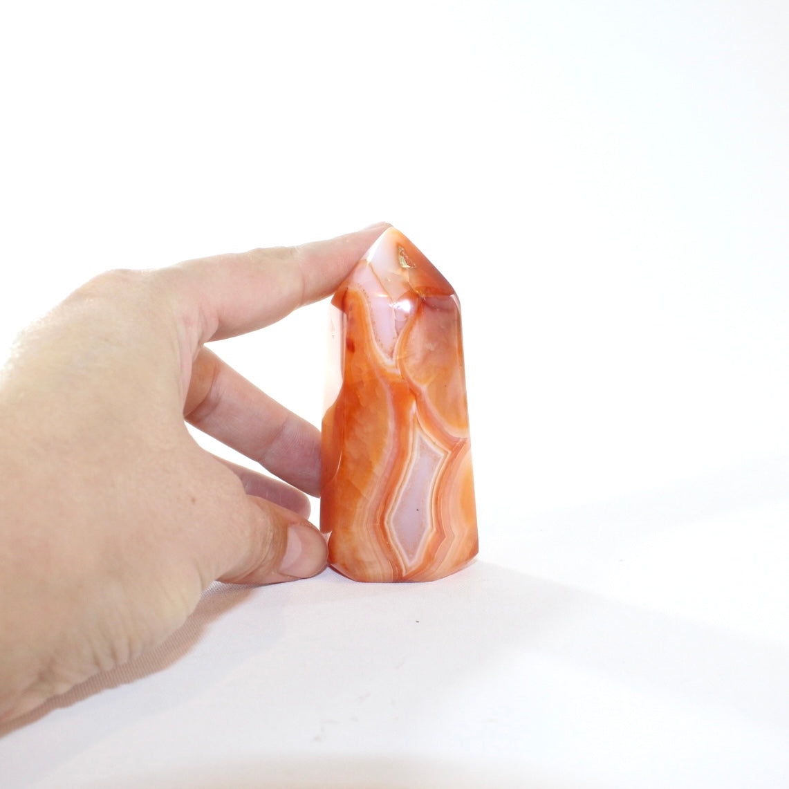 Carnelian polished crystal generator | ASH&STONE Crystal Shop Auckland NZ