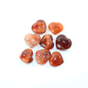 Carnelian polished crystal heart | ASH&STONE Crystal Shop Auckland NZ