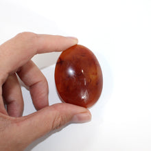 Load image into Gallery viewer, Carnelian crystal polished palm stone | ASH&amp;STONE Crystals Shop Auckland NZ
