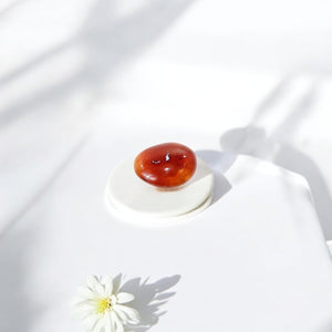 Carnelian polished crystal palm stone | ASH&STONE Crystal Shop Auckland NZ