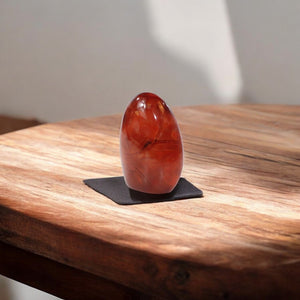 Carnelian polished crystal freeform | ASH&STONE Crystal Shop Auckland NZ