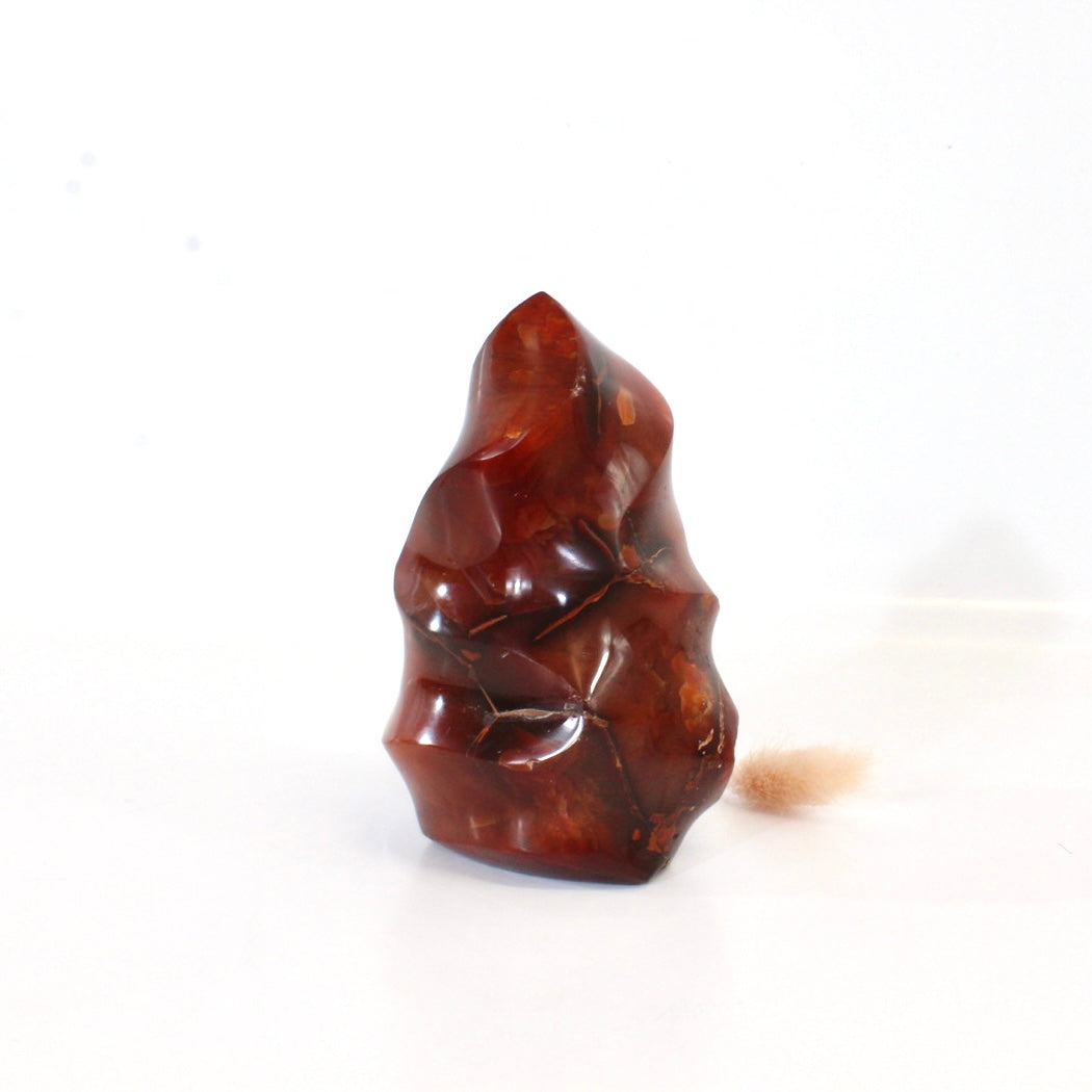 Carnelian polished crystal flame | ASH&STONE Crystals Shop Auckland NZ