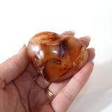 Carnelian polished crystal heart | ASH&STONE Crystals Shop Auckland NZ