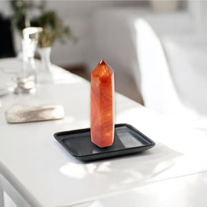 Carnelian polished crystal tower | ASH&STONE Crystal Shop Auckland NZ