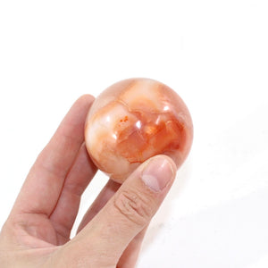 Carnelian polished crystal sphere | ASH&STONE Crystal Shop Auckland NZ