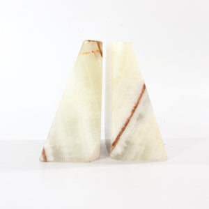 Large Caribbean calcite crystal bookends 4.5kg | ASH&STONE Crystal Shop Auckland NZ