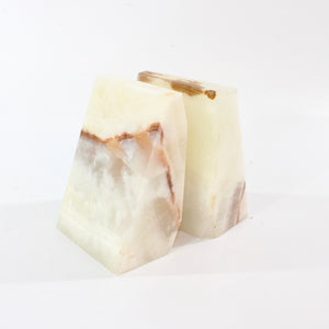 Large Caribbean calcite crystal bookends 4.5kg | ASH&STONE Crystal Shop Auckland NZ