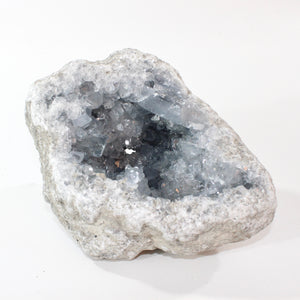 Large celestite crystal cluster 3.55kg | ASH&STONE Crystal Shop Auckland NZ