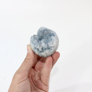 Celestite crystal sphere | ASH&STONE Crystal Shop Auckland NZ