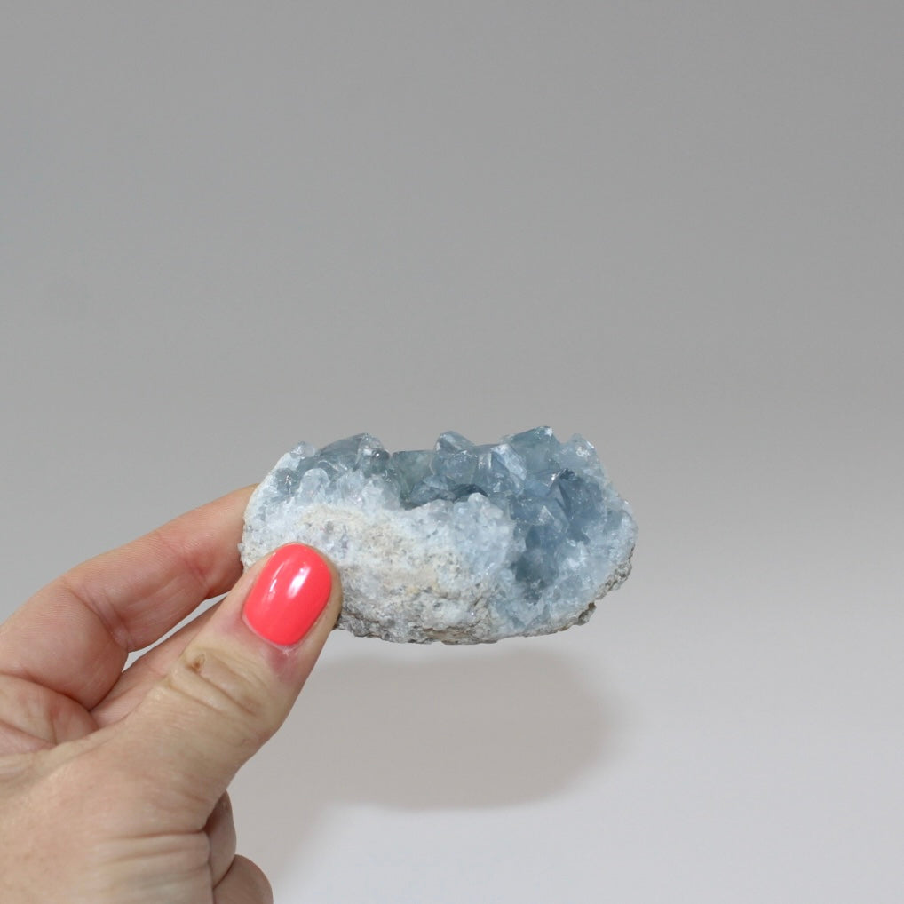 Celestite crystal cluster | ASH&STONE Crystals Shop Auckland NZ