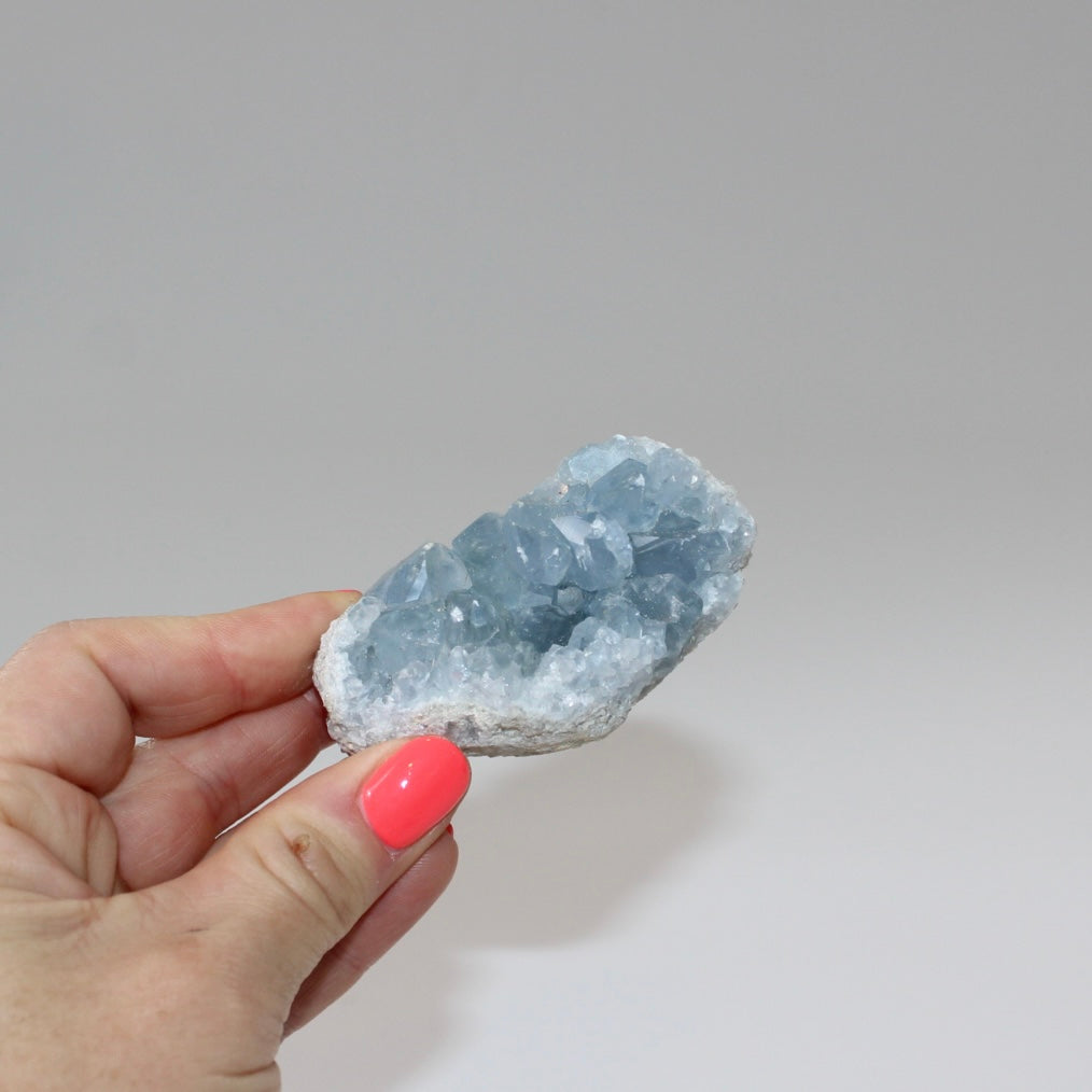 Celestite crystal cluster | ASH&STONE Crystals Shop Auckland NZ