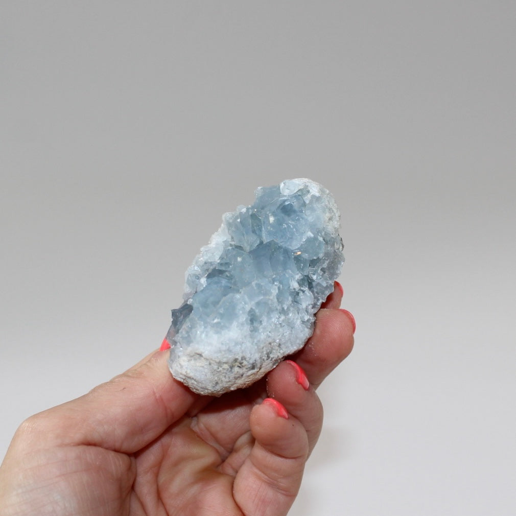 Celestite crystal cluster | ASH&STONE Crystals Shop Auckland NZ