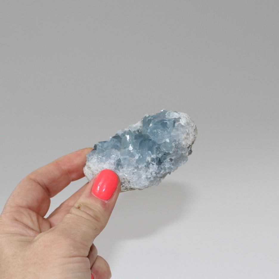 Celestite crystal cluster | ASH&STONE Crystals Shop Auckland NZ