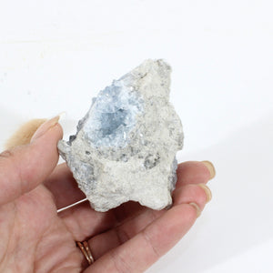 Celestite crystal cluster | ASH&STONE Crystals Shop Auckland NZ