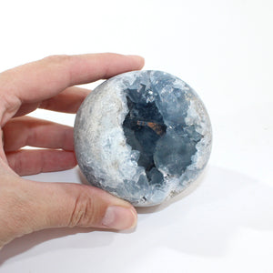 Celestite crystal cluster sphere | ASH&STONE Crystal Shop Auckland NZ