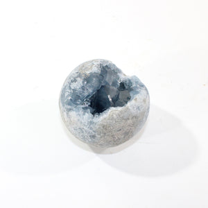 Celestite crystal cluster sphere | ASH&STONE Crystal Shop Auckland NZ