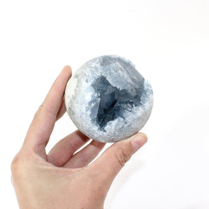 Celestite crystal sphere | ASH&STONE Crystal Shop Auckland NZ