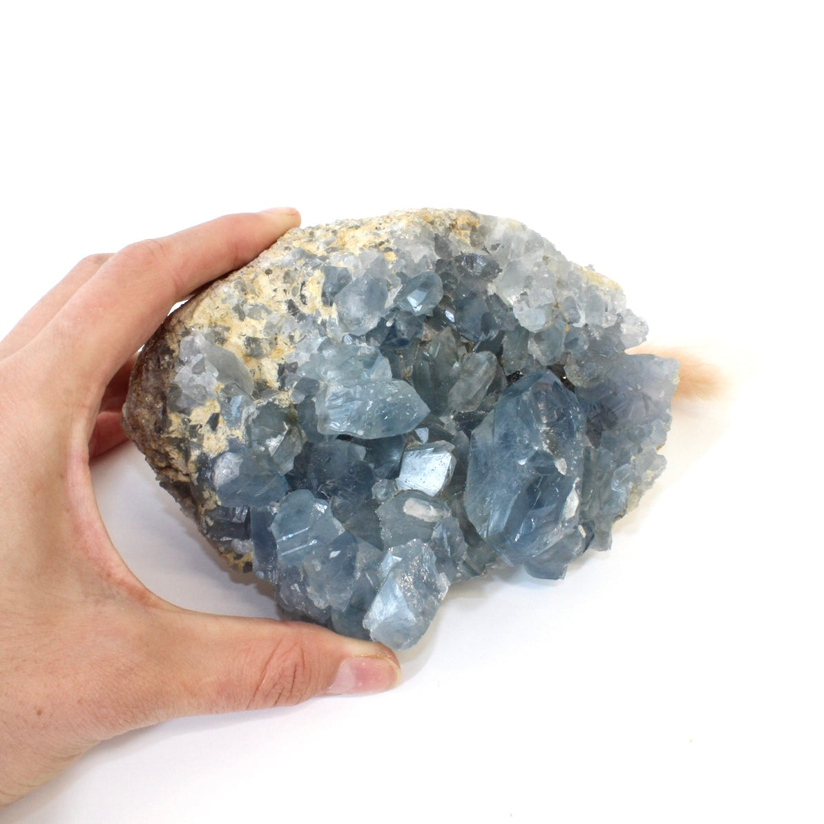 Celestite crystal cluster | ASH&STONE Crystals Shop Auckland NZ