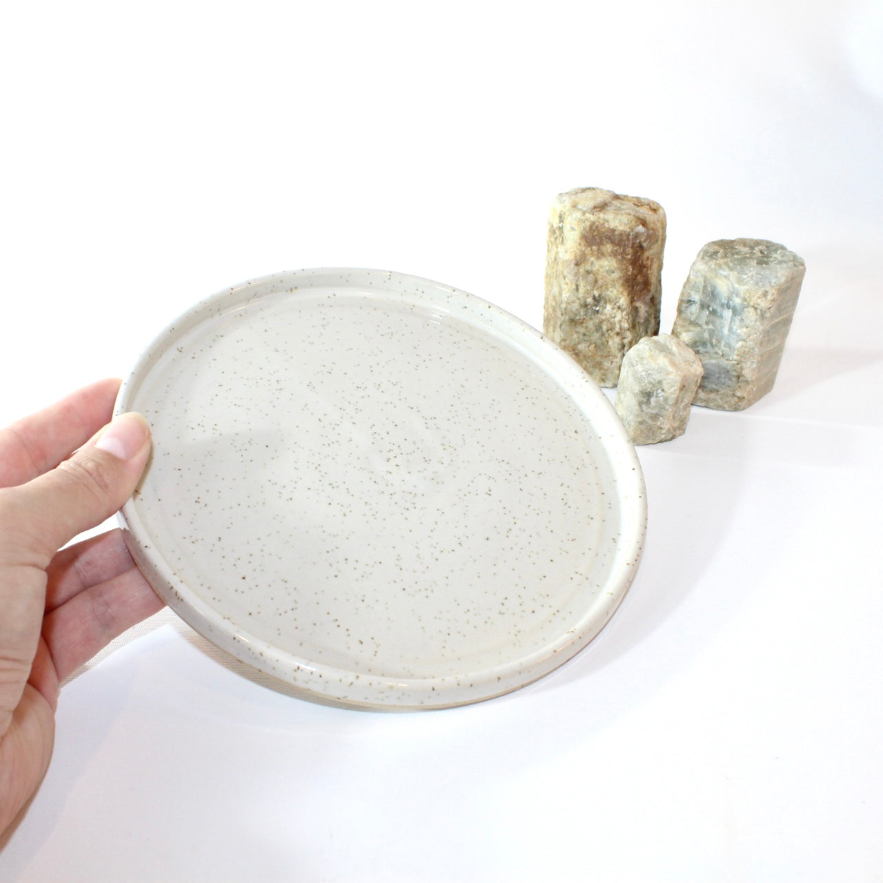 Himalayan aquamarine crystals & ceramic interiors pack | ASH&STONE Crystal Shop Auckland NZ