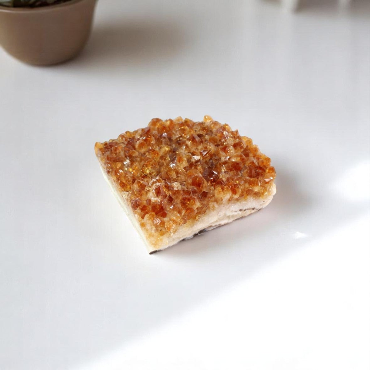 Citrine crystal cluster | ASH&STONE Crystal Shop Auckland NZ