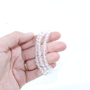 NZ-made clear quartz crystal bracelet | ASH&STONE Crystal Shop Auckland NZ