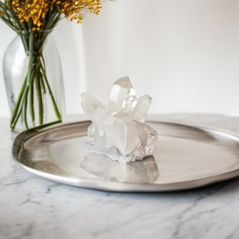 Clear quartz crystal cluster | ASH&STONE Crystal Shop Auckland NZ