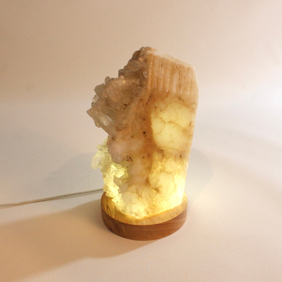 Clear quartz crystal cluster lamp | ASH&STONE Crystal Shop Auckland NZ