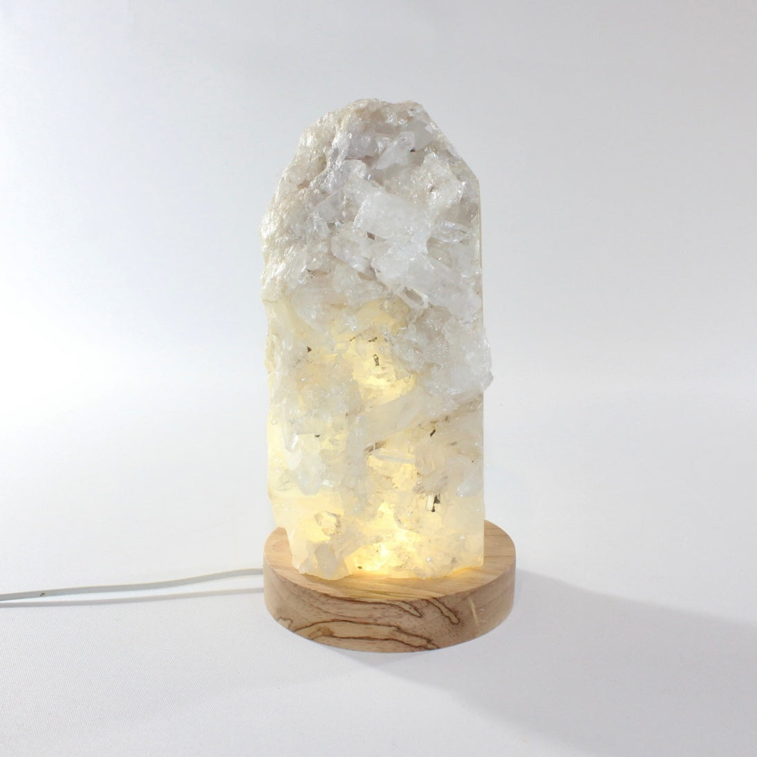 Clear quartz crystal cluster lamp | ASH&STONE Crystal Shop Auckland NZ