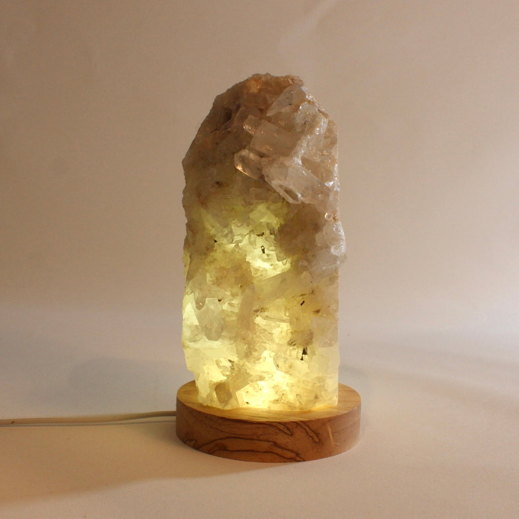 Clear quartz crystal cluster lamp | ASH&STONE Crystal Shop Auckland NZ