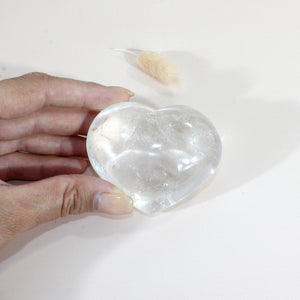 Clear quartz crystal heart | ASH&STONE Crystals Shop Auckland NZ
