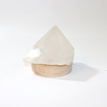 Load image into Gallery viewer, Clear quartz crystal point on LED lamp base | ASH&amp;STONE Crystals Shop Auckland NZ
