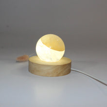 Load image into Gallery viewer, Clear quartz crystal sphere on LED lamp base | ASH&amp;STONE Crystals Shop Auckland NZ
